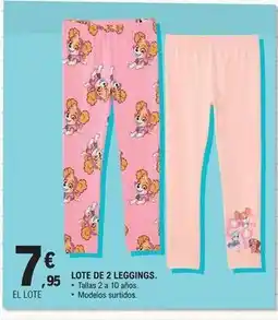 E.Leclerc Lote de 2 leggings oferta