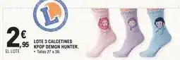 E.Leclerc E.leclerc - lote 3 calcetines kpop demon hunter oferta