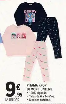 E.Leclerc Pijama kpop demon hunters oferta
