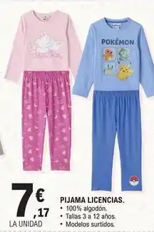 E.Leclerc Pijama licencias oferta