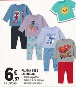 E.Leclerc Pijama bebé licencias oferta