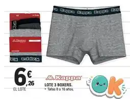E.Leclerc Kappa - lote 3 boxers oferta