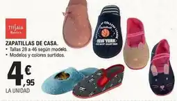 E.Leclerc Tissaia - zapatillas de casa oferta