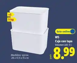 Lidl W5 - caja con tapa oferta
