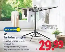 Lidl Tendedero paraguas oferta