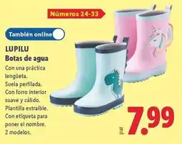 Lidl Lupilu - botas de agua oferta