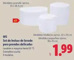 Lidl W5 - set de bolsas de lavado para prendas delicadas oferta
