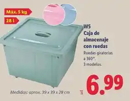 Lidl Caja almacenaje con ruedas oferta