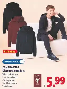 Lidl Chaqueta sudadera oferta