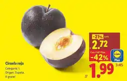 Lidl Ciruela roja oferta