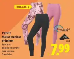 Lidl Crivit - mallas tecnicas premium oferta