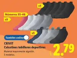 Lidl Crivit - calcetines tobilleros deportivos oferta