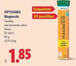 Lidl Optisana - magnesio oferta