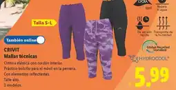 Lidl Crivit - mallas tecnicas oferta