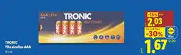 Lidl Tronic - pila alcimina aaa oferta