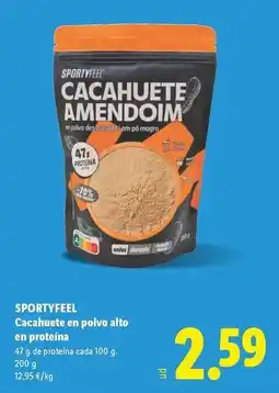 Lidl Cacahuete en polvo alto en proteina oferta
