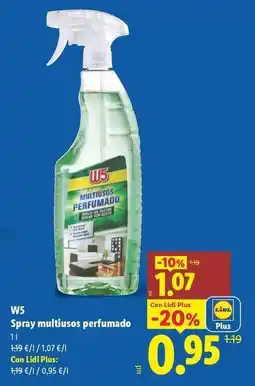Lidl W5 - spray multiusos perfumado oferta