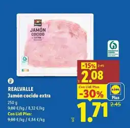 Lidl Realvalle - jamon cocido extra oferta