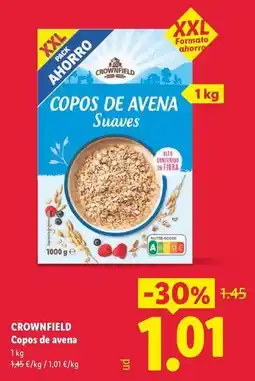 Lidl Crownfield - copos de avena oferta