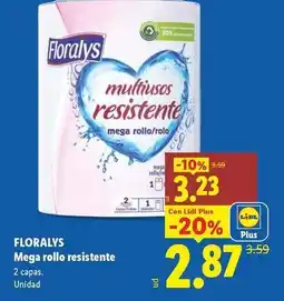 Lidl Floralys - mega rollo resistente oferta