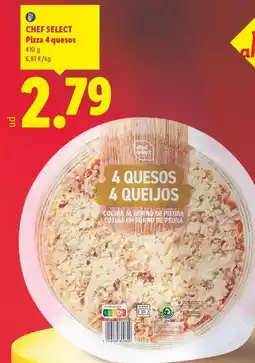 Lidl Chef select pizza 4 quesos oferta