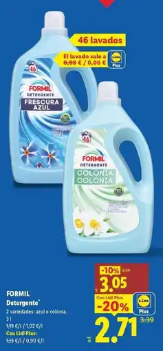 Lidl Formil - detergente oferta