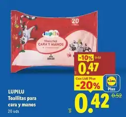 Lidl Lupilu - toallitas para cara y manos oferta