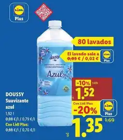 Lidl Doussy - suavizante azul oferta
