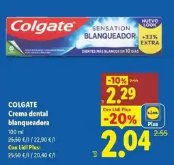 Lidl Colgate - crema dental blanqueadora oferta