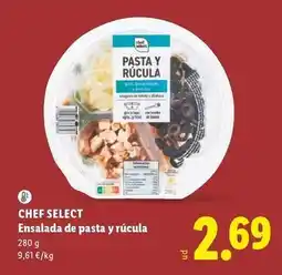 Lidl Chef select - ensalada de pasta y rucula oferta