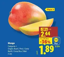 Lidl Mango oferta