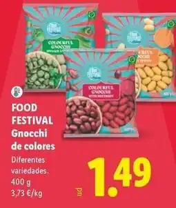 Lidl Food festival - gnocchi de colores oferta