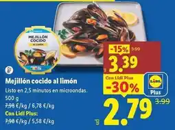 Lidl Mejillon cocido al limon oferta