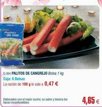 Abordo Palitos De Cangrejo oferta