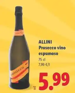 Lidl Prosecco vino espumoso oferta