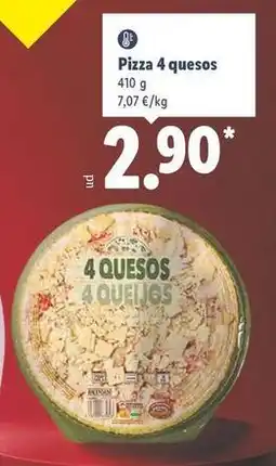 Lidl Pizza 4 quesos oferta