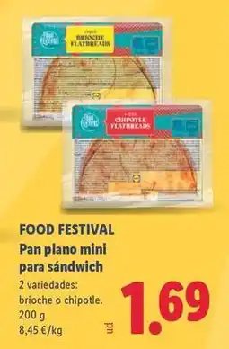 Lidl Pan plano mini para sandwich oferta