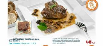 Abordo Carrillada De Ternera Con Salsa oferta