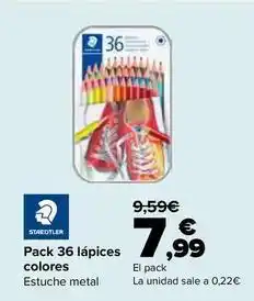 Carrefour Staedtler - pack 36 lapices colores oferta
