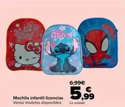 Carrefour Mochila infantil licencias oferta