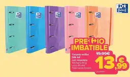 Carrefour Oxford - carpeta anillas din a4 con recambio oferta