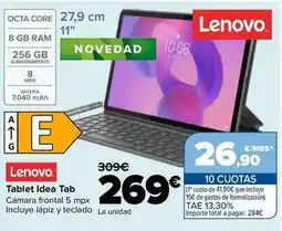 Carrefour Lenovo - tablet idea tab oferta