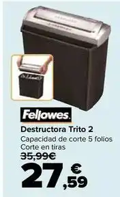 Carrefour Fellowes - destructora trito 2 oferta