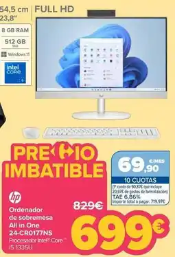 Carrefour Hp - ordenador de sobremesa all in one 24-cr0177ns oferta