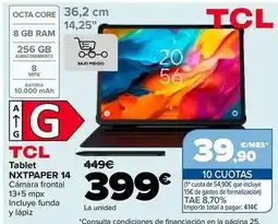 Carrefour Tcl - tablet nxtpaper 14 oferta