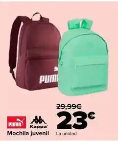 Carrefour Puma/kappa - mochila juvenil oferta