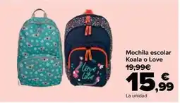 Carrefour Mochila escolar koala o love oferta