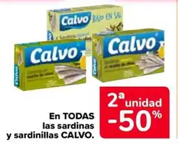 Carrefour CALVO En todas las sardinas y sardinillas oferta