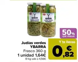Carrefour YBARRA Judías verdes Frasco oferta