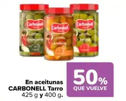 Carrefour CARBONELL En aceitunas Tarro oferta